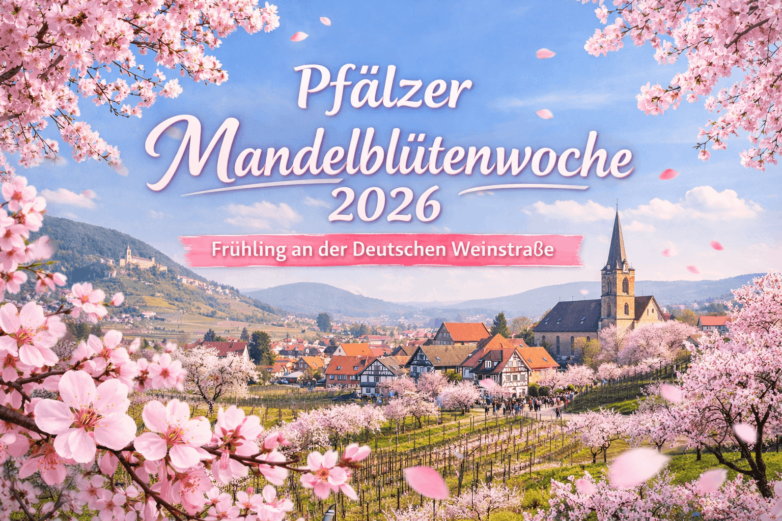 Pfälzer Mandelblütenwoche 2026 – Wenn die Pfalz im Rosa erwacht
