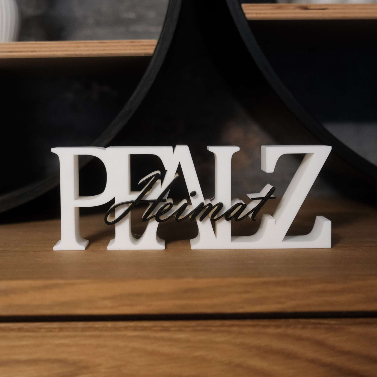 „Pfalz - Heimat“ - Deko Aufsteller für echte Pfälzer