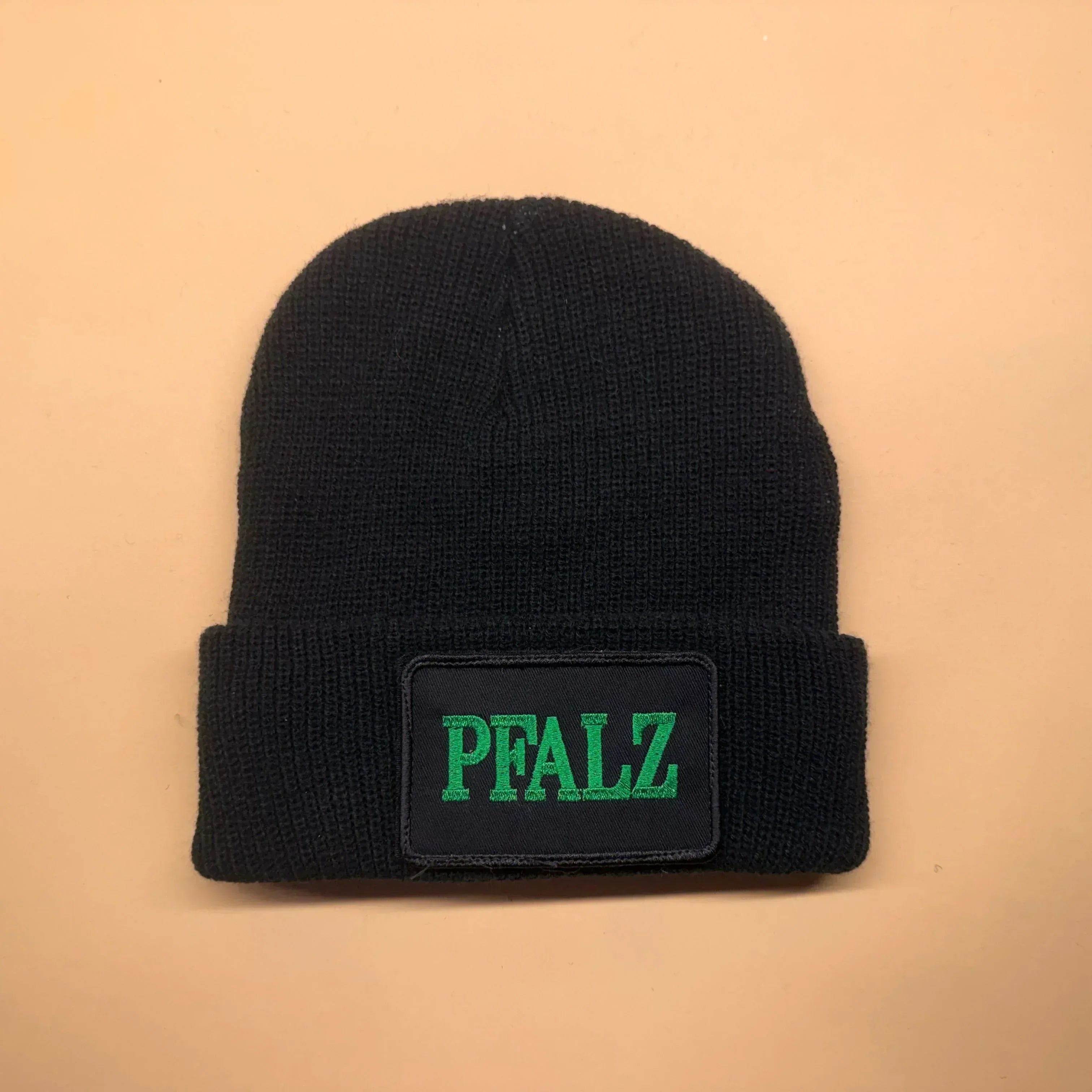 Beanie mit Klettfläche + Pfalz Patch – Warmes Winter-Bundle mit Pfalzgefühl - Pfälzer Löwen