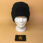Beanie mit Klettfläche + Pfälzer Löwe Patch – Warmes Winter-Bundle für echte Pfälzer - Pfälzer Löwen