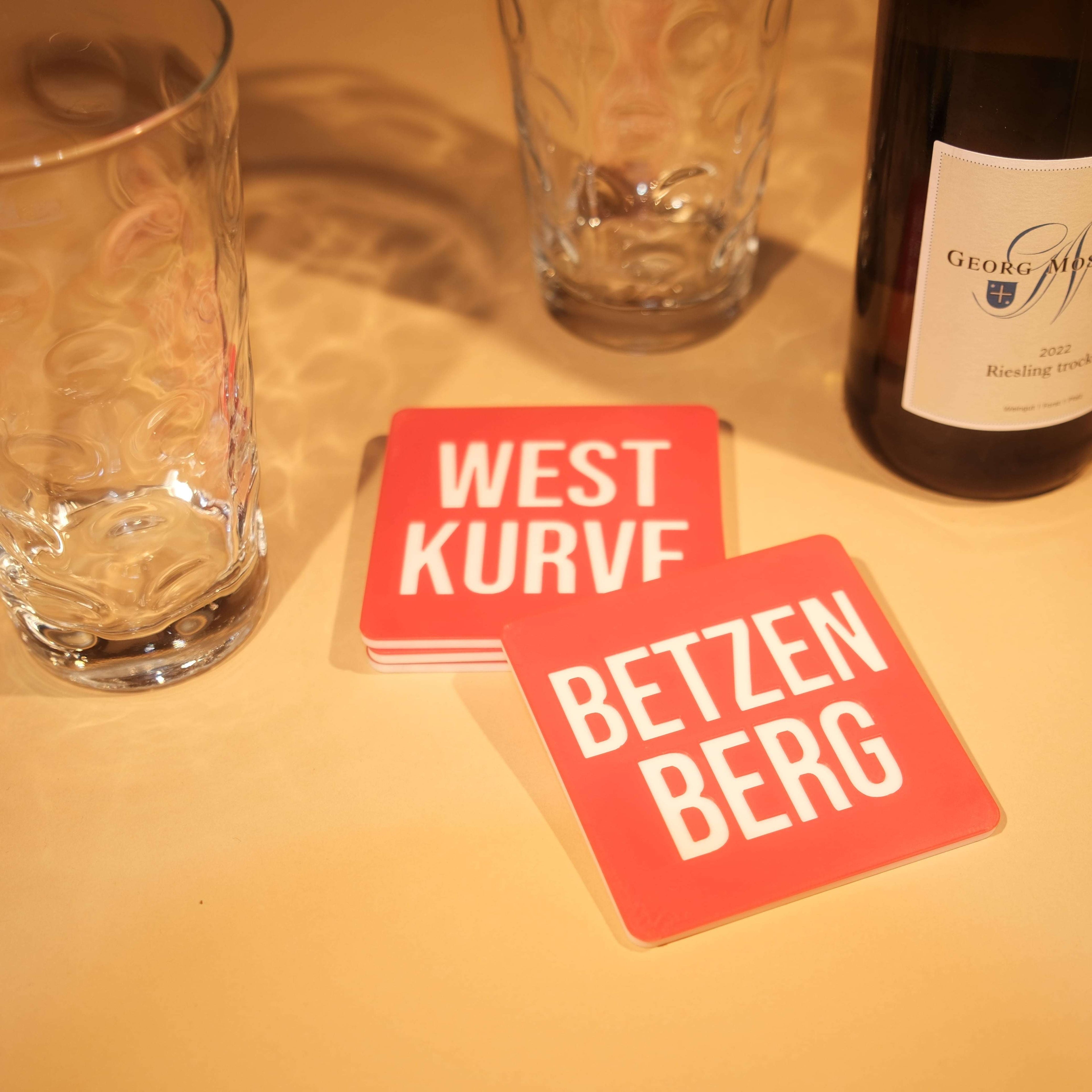 Untersetzer Bundle „Kaiserslautern“ - 4er Set für echte Lautrer Fußball Fans