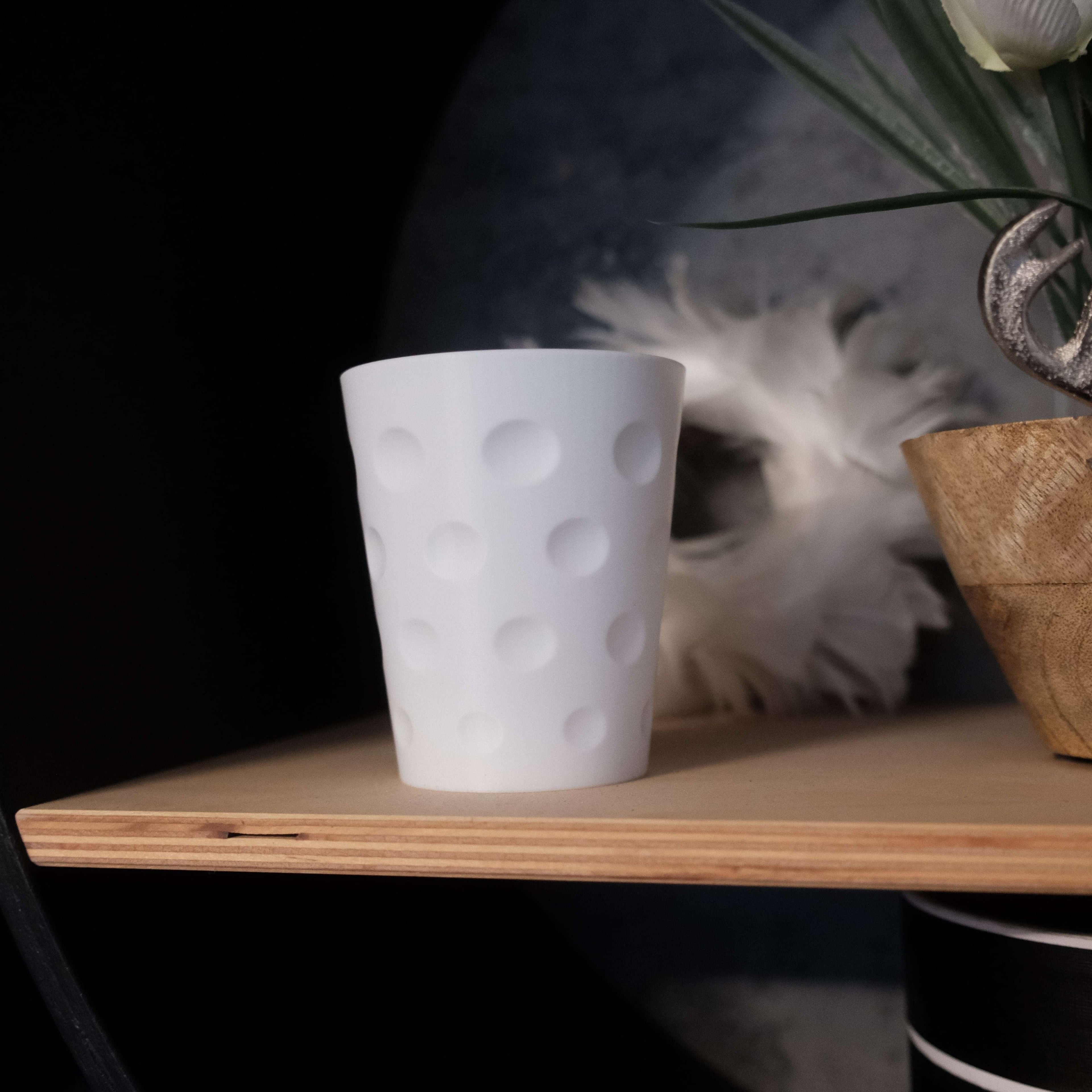 Dubbeglas LED-Teelichthalter – Pfälzer Windlicht aus dem 3D-Druck