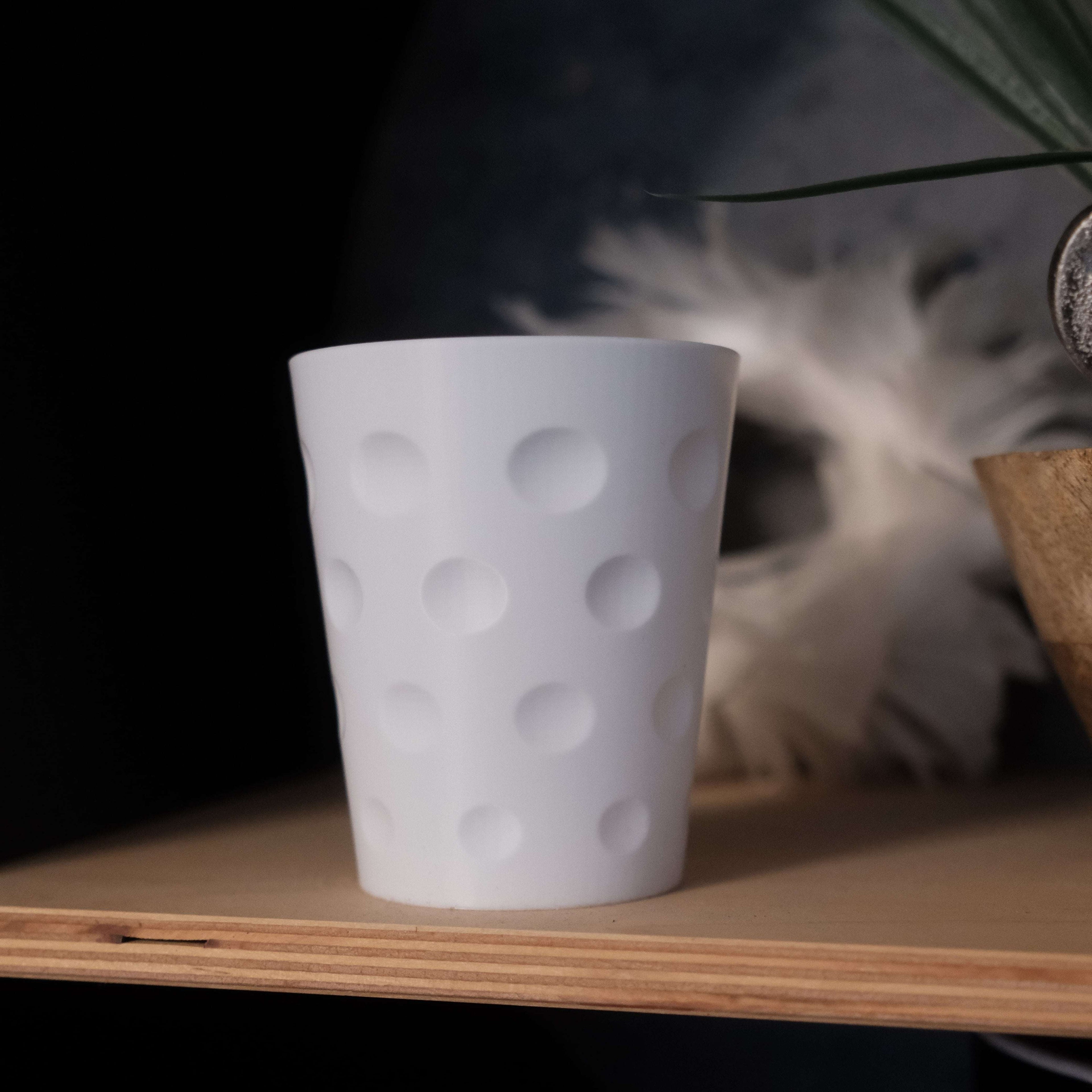 Dubbeglas LED-Teelichthalter – Pfälzer Windlicht aus dem 3D-Druck