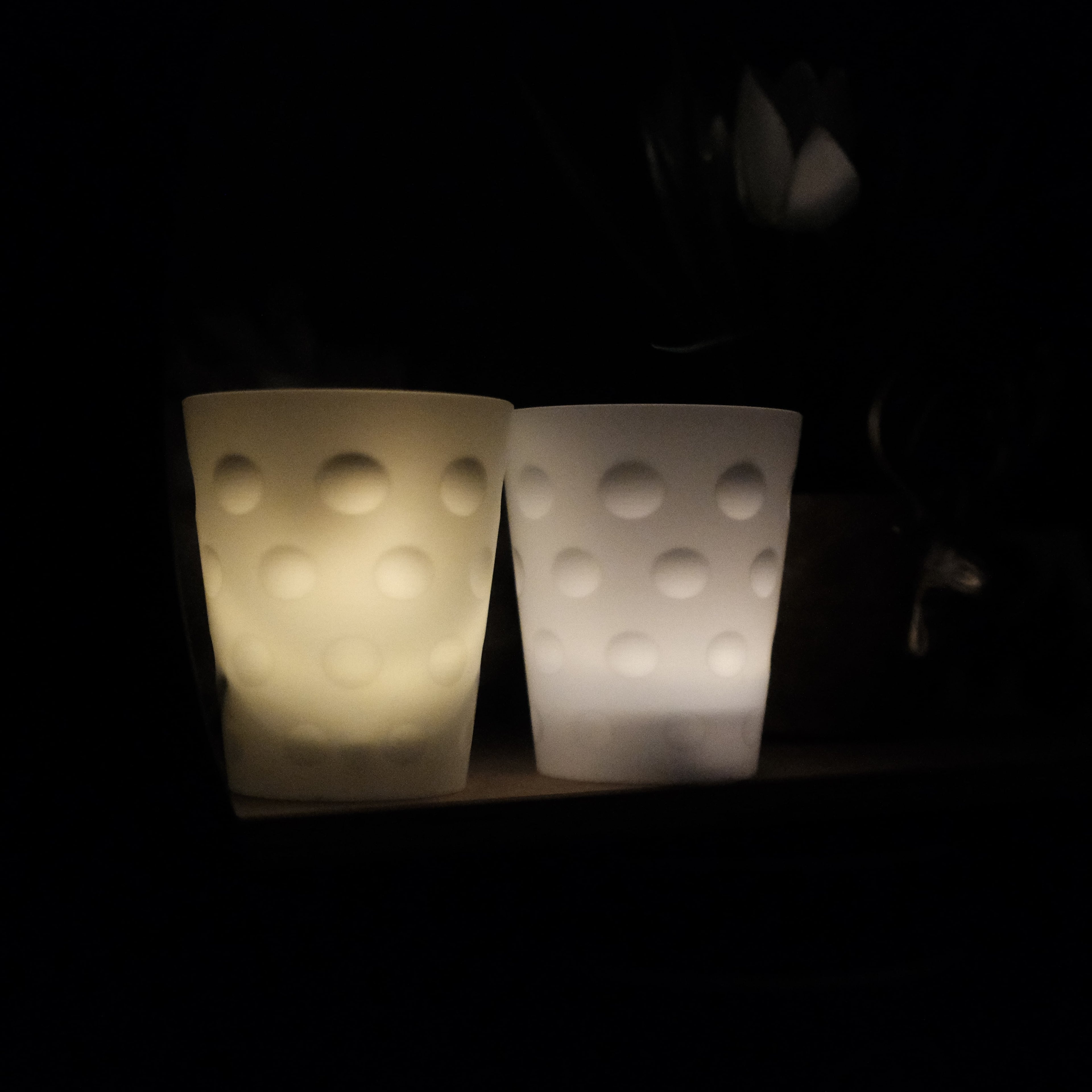 Dubbeglas LED-Teelichthalter – Pfälzer Windlicht aus dem 3D-Druck