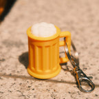 3D Bierkrug Schlüsselanhänger – Bier mit Schaum für unterwegs | Pfälzer Löwen | Bier Anhänger