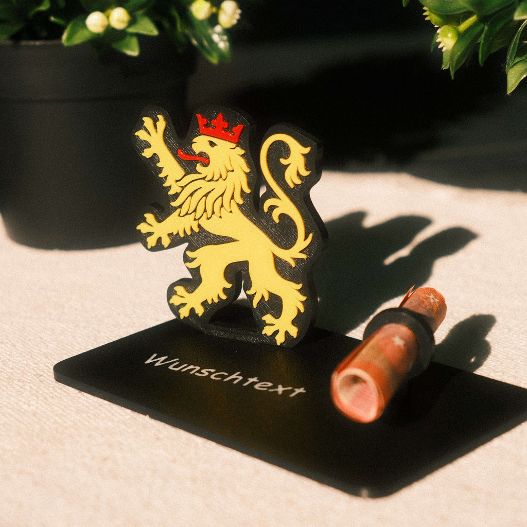 Personalisierbares Geldgeschenk Pfälzer Löwe – Geschenkidee für Pfälzer - Geschenk von den Pfälzer Löwen
