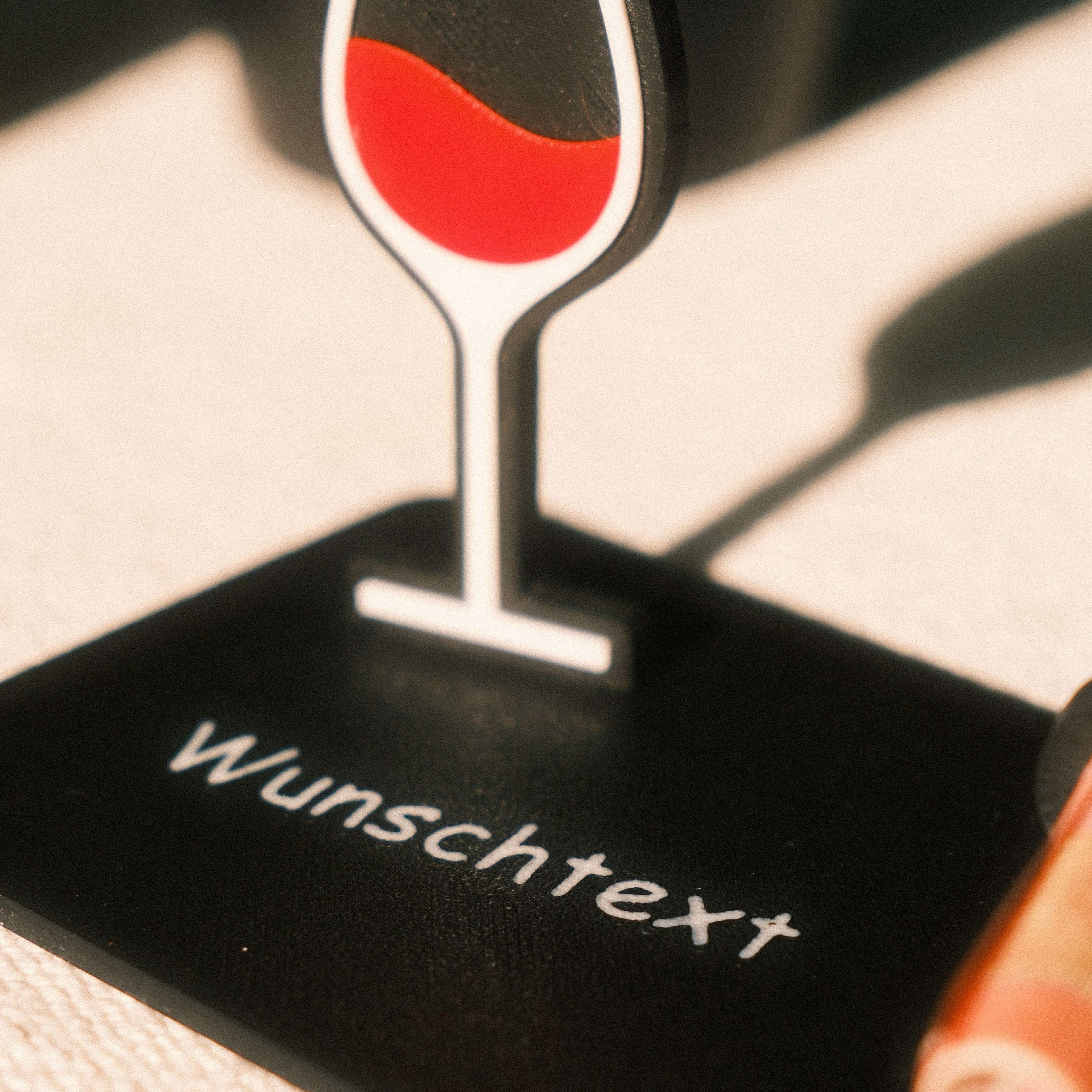 Personalisierbares Geldgeschenk Weinglas – Geschenkidee für Weinliebhaber aus der Pfalz - Geschenk von den Pfälzer Löwen