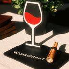 Personalisierbares Geldgeschenk Weinglas – Geschenkidee für Weinliebhaber aus der Pfalz - Geschenk von den Pfälzer Löwen