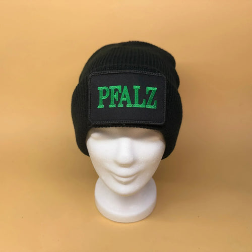 Beanie mit Klettfläche + Pfalz Patch – Warmes Winter-Bundle mit Pfalzgefühl - Pfälzer Löwen