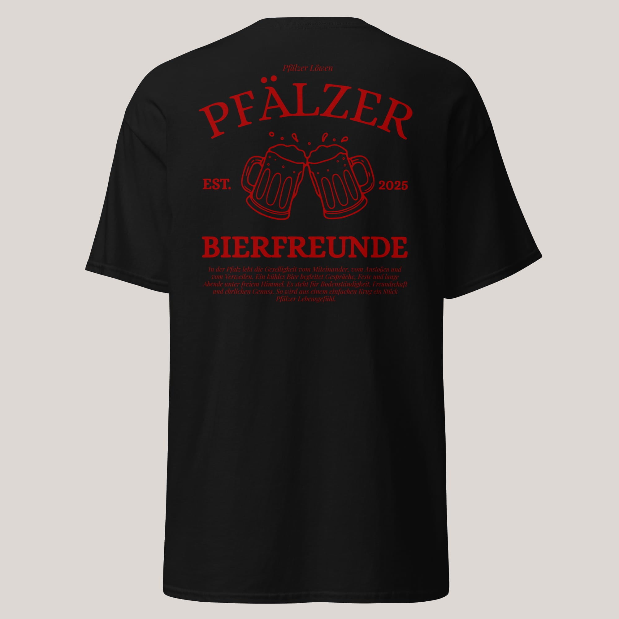 Pfälzer Bierfreunde Shirt Unisex | Bier aus der Pfalz T-Shirt | Pfälzer Löwen