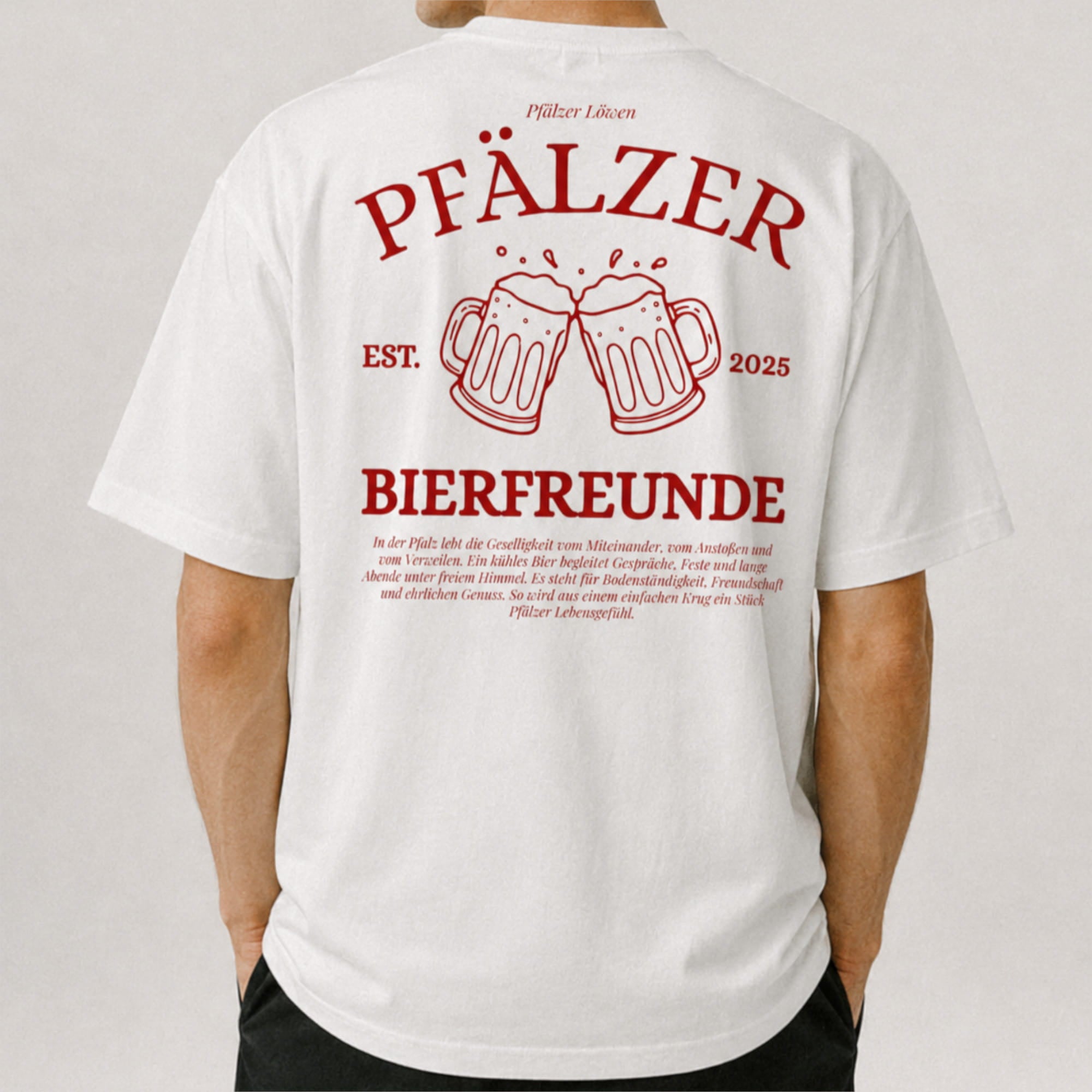 Pfälzer Bierfreunde Shirt Unisex | Bier aus der Pfalz T-Shirt | Pfälzer Löwen