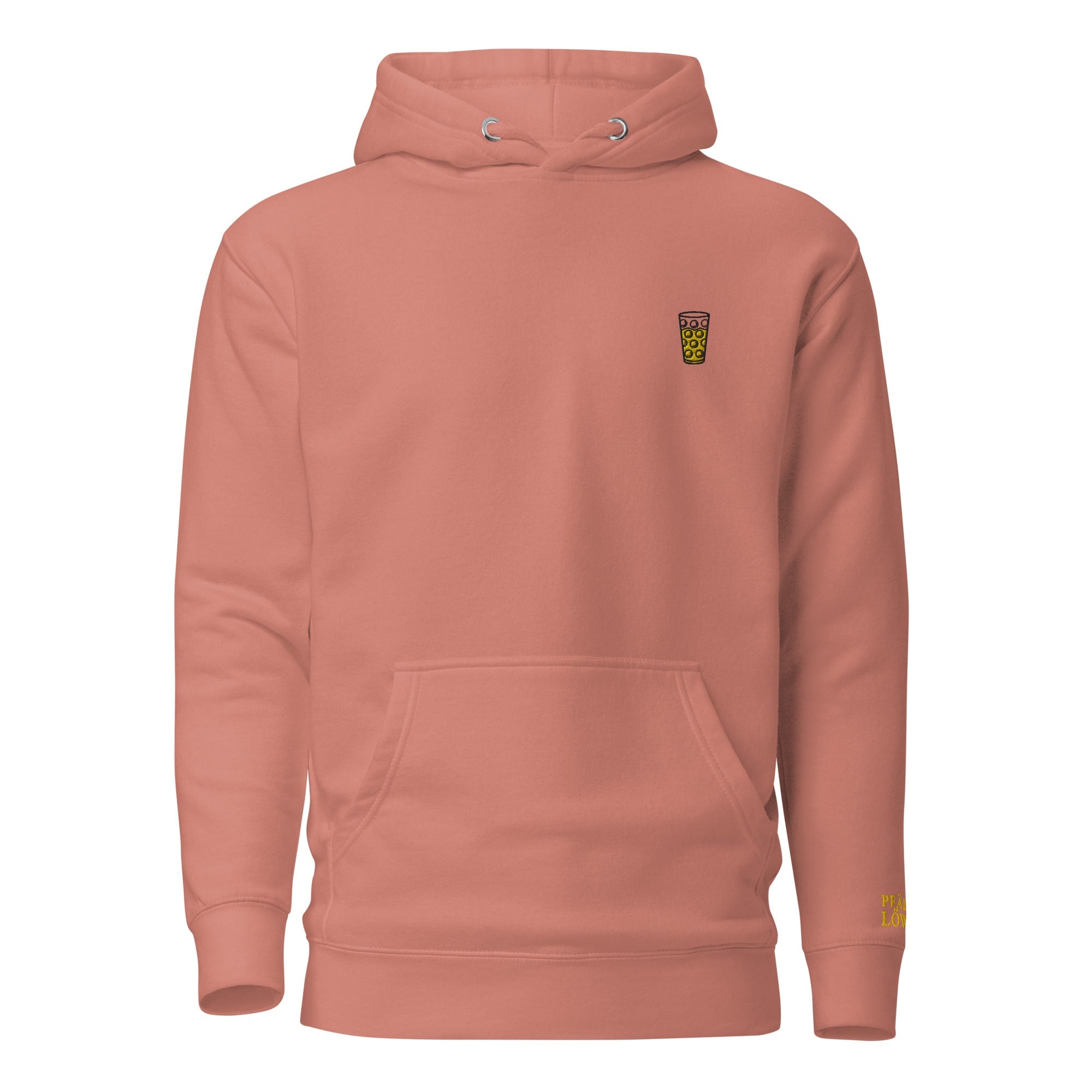Gesticktes "Dubbeglas" Hoodie Unisex