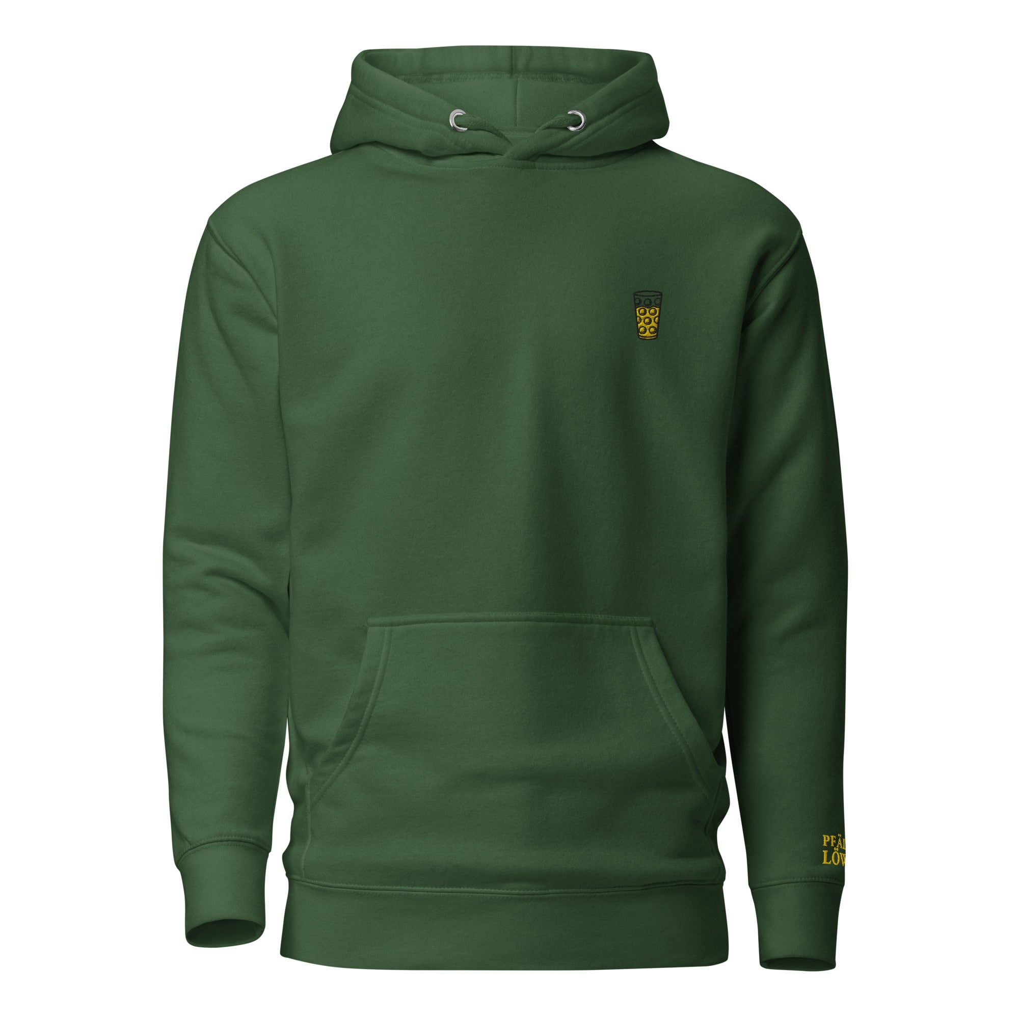 Gesticktes "Dubbeglas" Hoodie Unisex