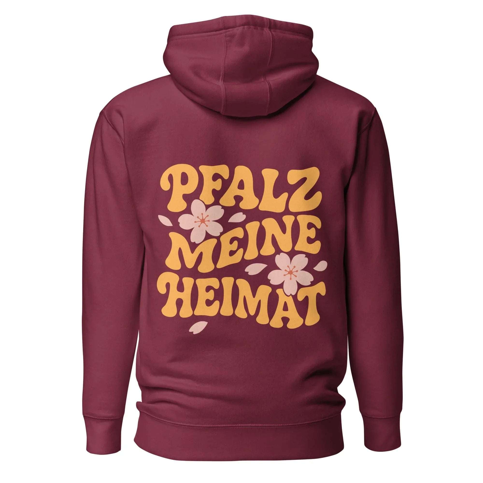 "Pfalz - Meine Heimat" Mandelblüten Hoodie Unisex - Pfälzer Löwen
