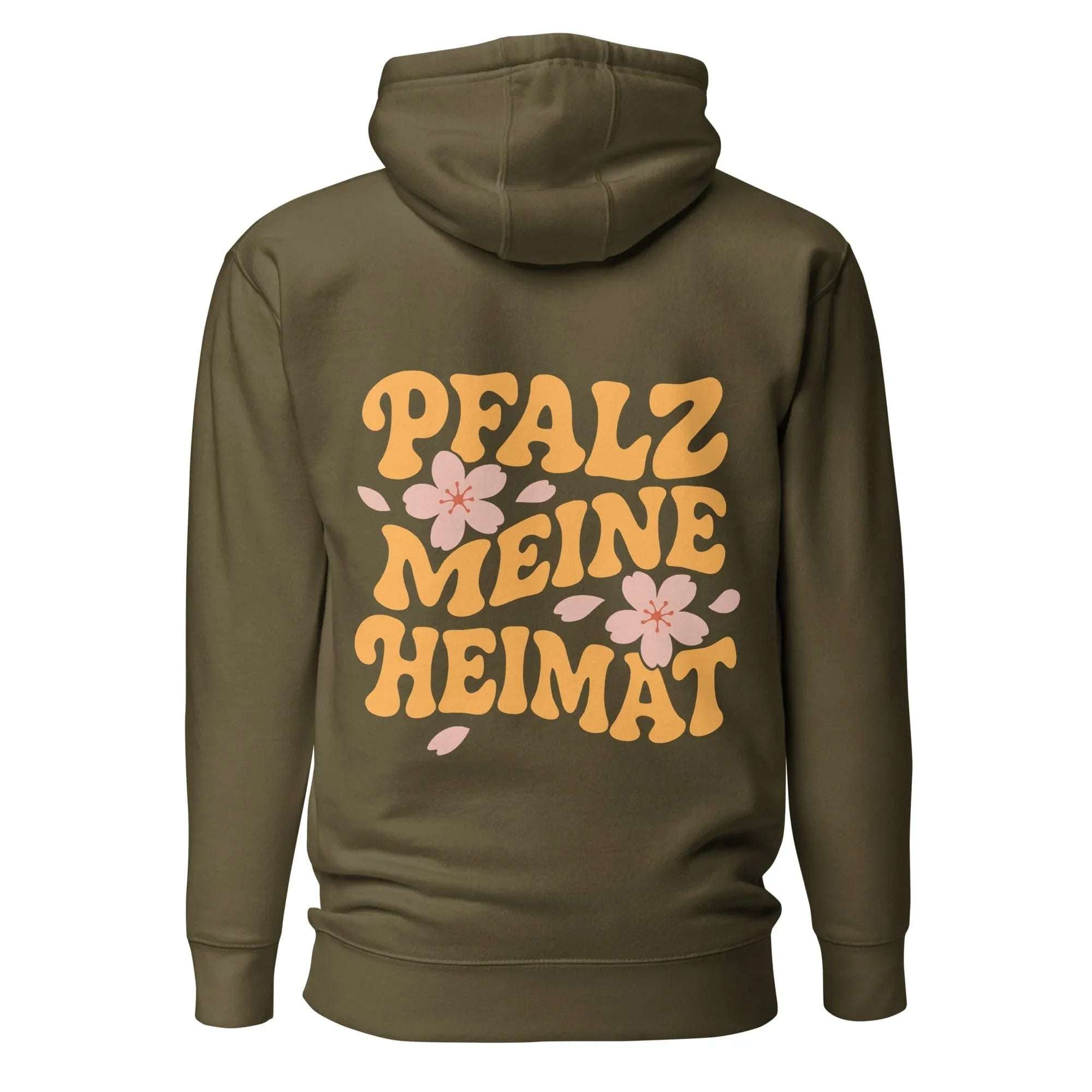 "Pfalz - Meine Heimat" Mandelblüten Hoodie Unisex - Pfälzer Löwen