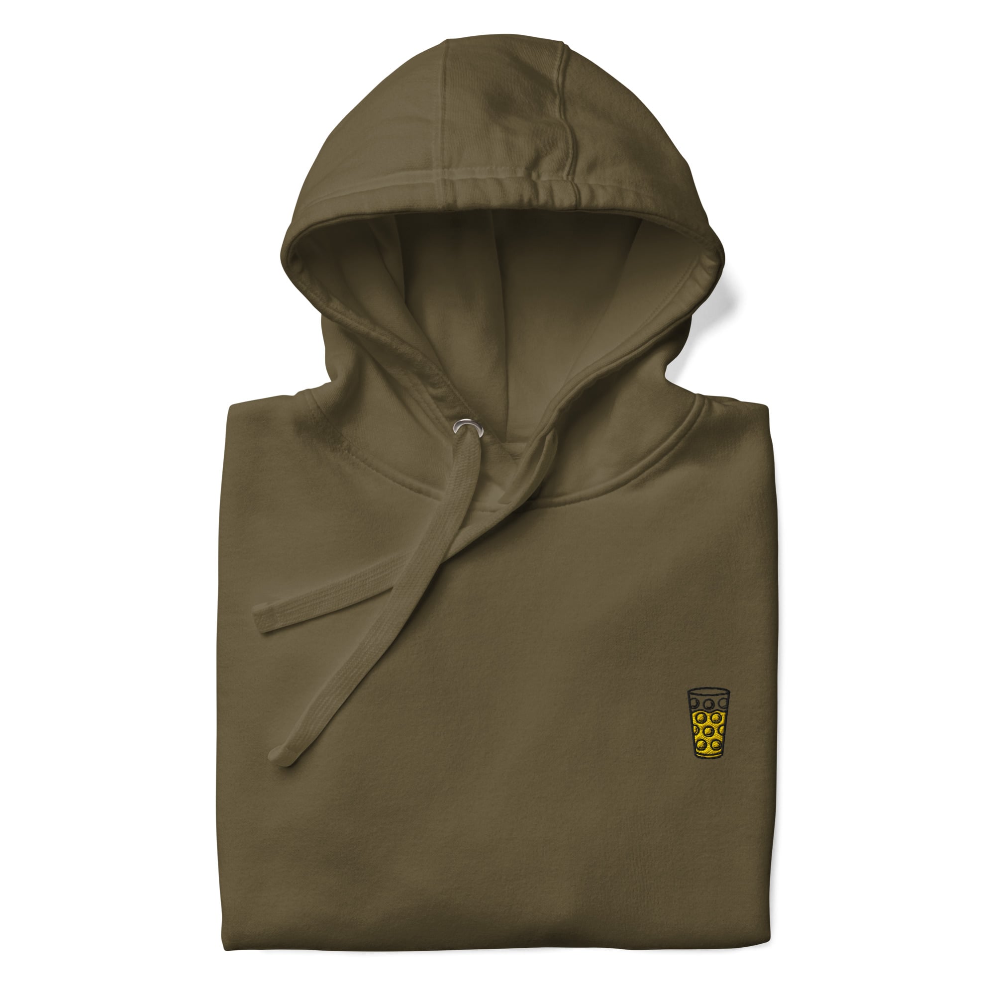 Gesticktes "Dubbeglas" Hoodie Unisex
