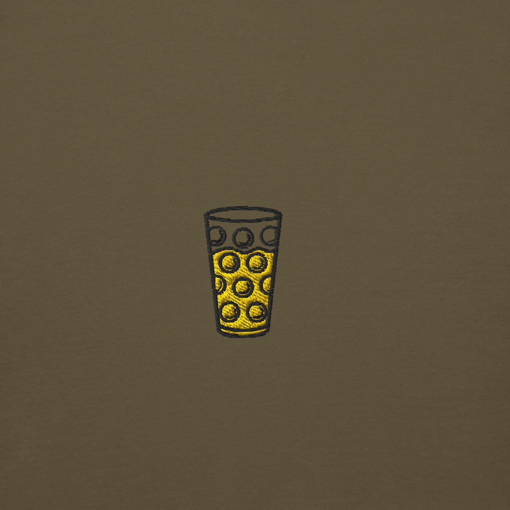 Gesticktes "Dubbeglas" Hoodie Unisex