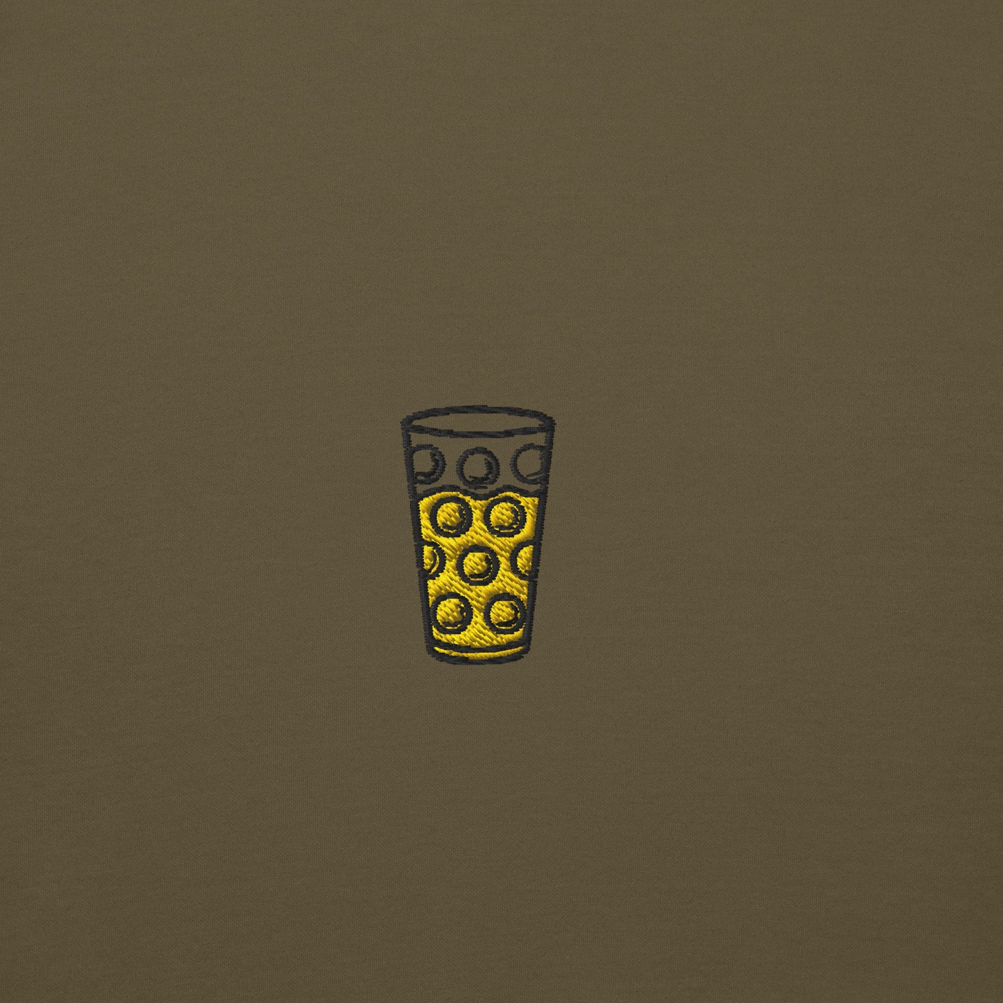 Gesticktes "Dubbeglas" Hoodie Unisex