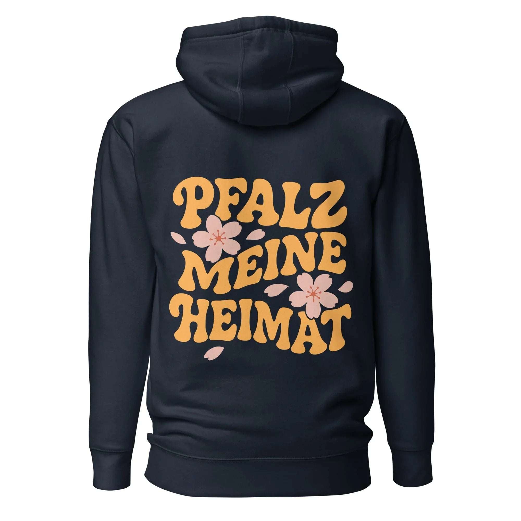 "Pfalz - Meine Heimat" Mandelblüten Hoodie Unisex - Pfälzer Löwen