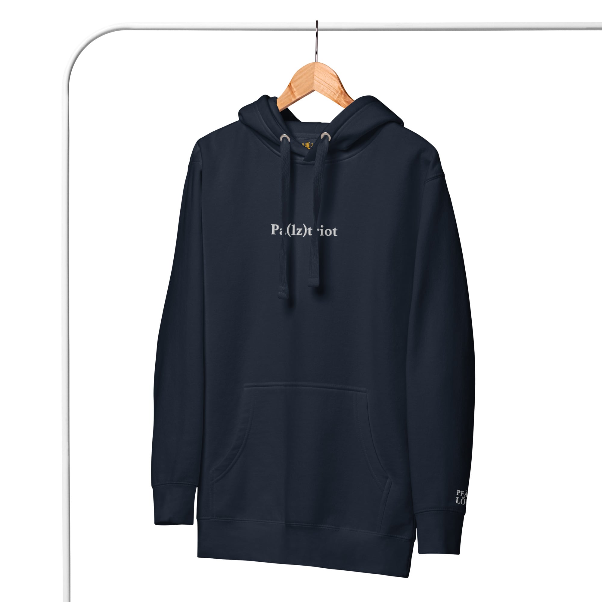 Gestickter "Pa(lz)triot" Hoodie Unisex