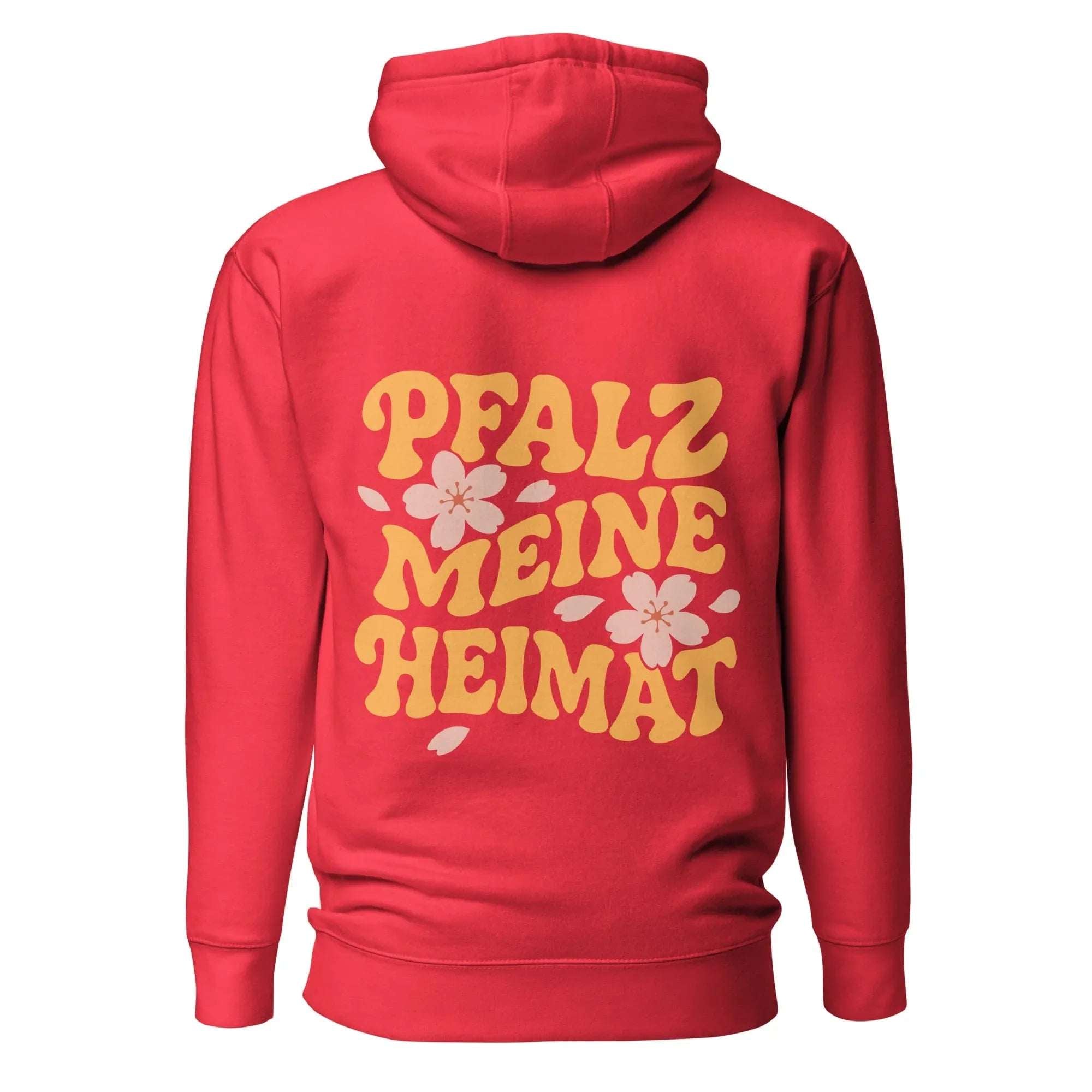 "Pfalz - Meine Heimat" Mandelblüten Hoodie Unisex - Pfälzer Löwen