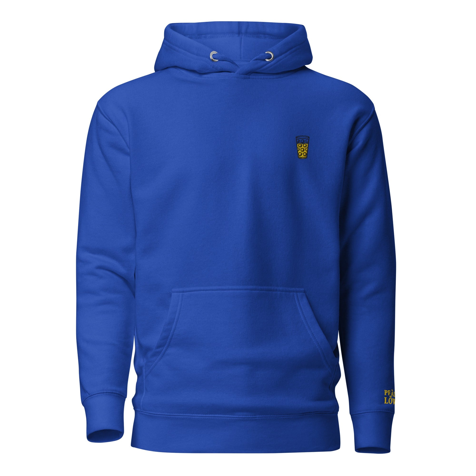 Gesticktes "Dubbeglas" Hoodie Unisex