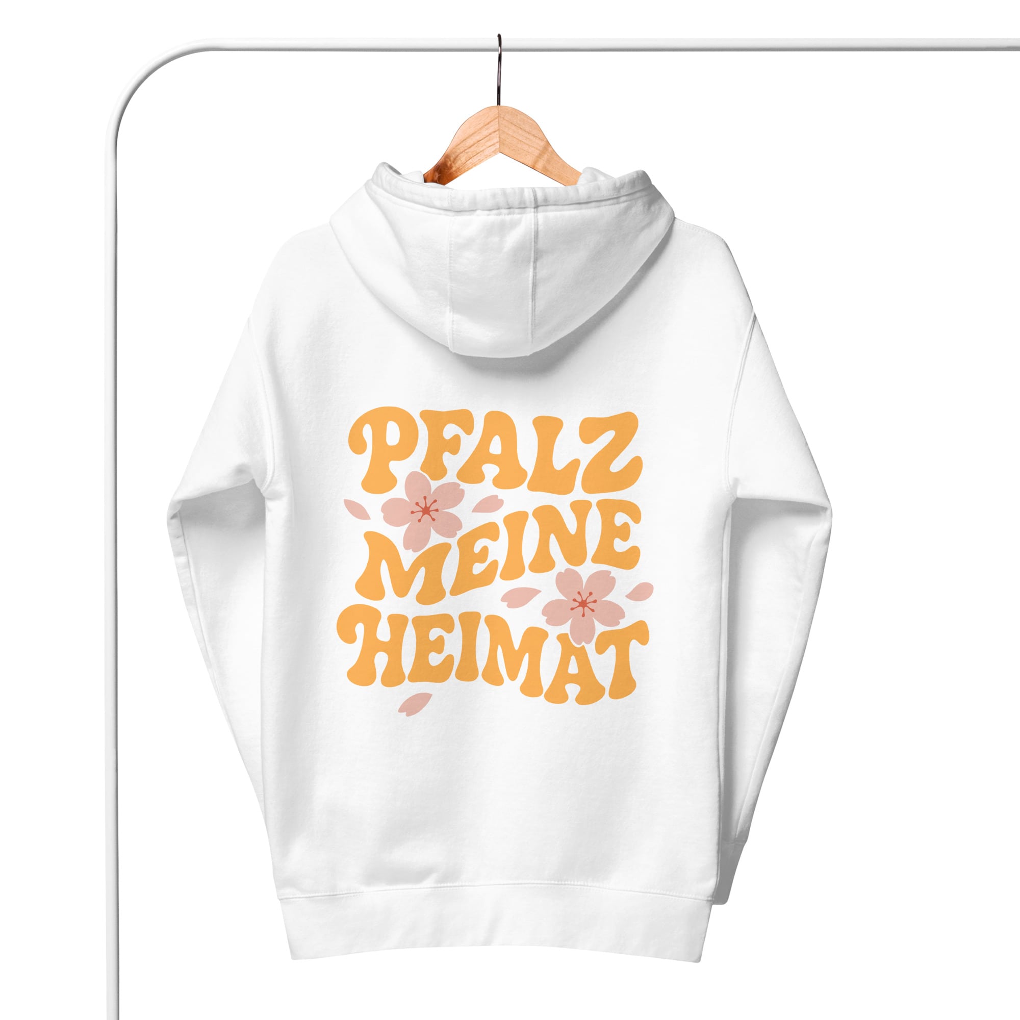 "Pfalz - Meine Heimat" Mandelblüten Hoodie Unisex
