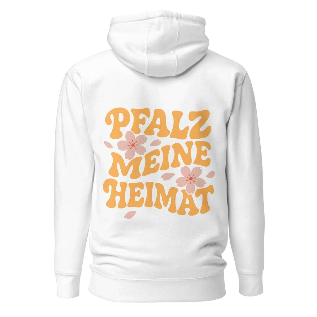 "Pfalz - Meine Heimat" Mandelblüten Hoodie Unisex - Pfälzer Löwen