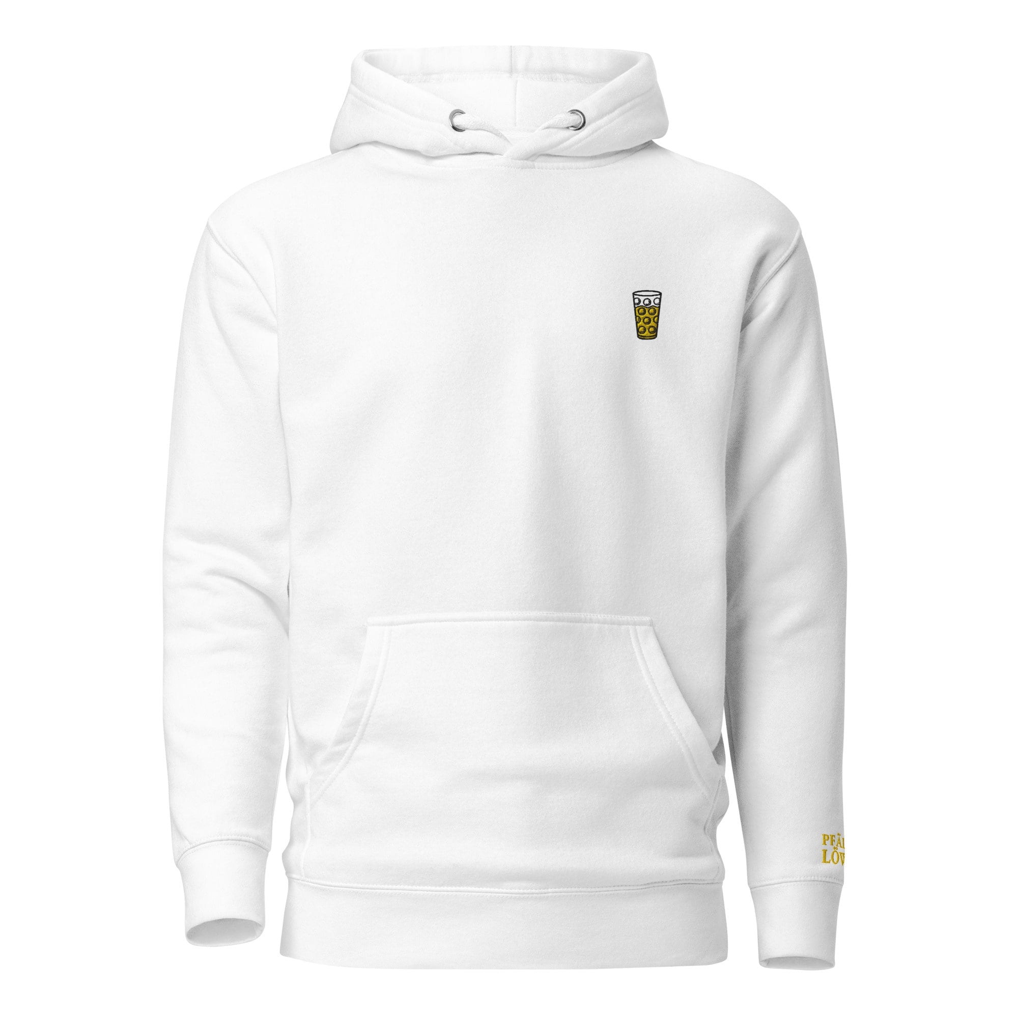 Gesticktes "Dubbeglas" Hoodie Unisex