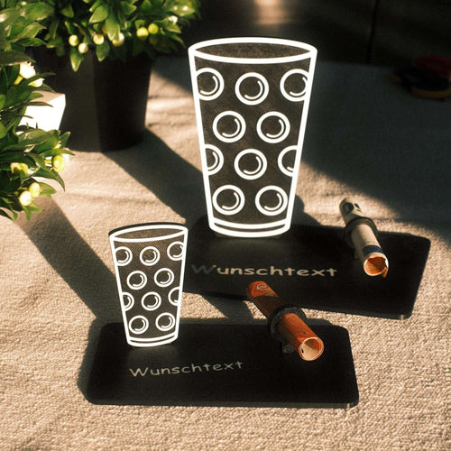 Personalisierbares Geldgeschenk Dubbeglas – Geschenkidee für Weinliebhaber aus der Pfalz - Geschenk Pfälzer Löwen