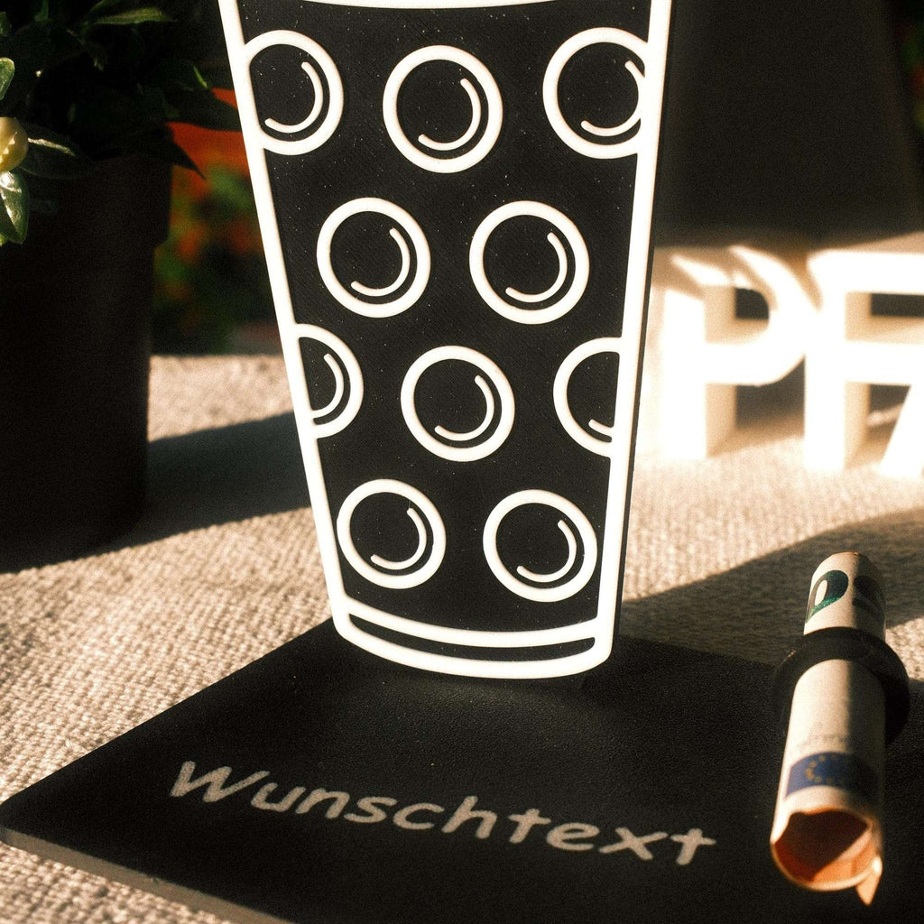 Personalisierbares Geldgeschenk Dubbeglas – Geschenkidee für Weinliebhaber aus der Pfalz - Geschenk Pfälzer Löwen