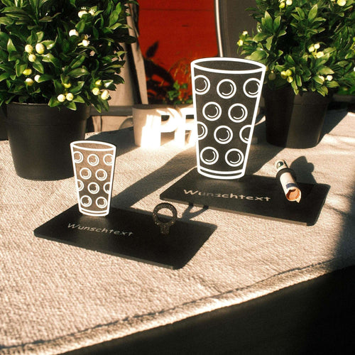 Personalisierbares Geldgeschenk Dubbeglas – Geschenkidee für Weinliebhaber aus der Pfalz - Geschenk Pfälzer Löwen