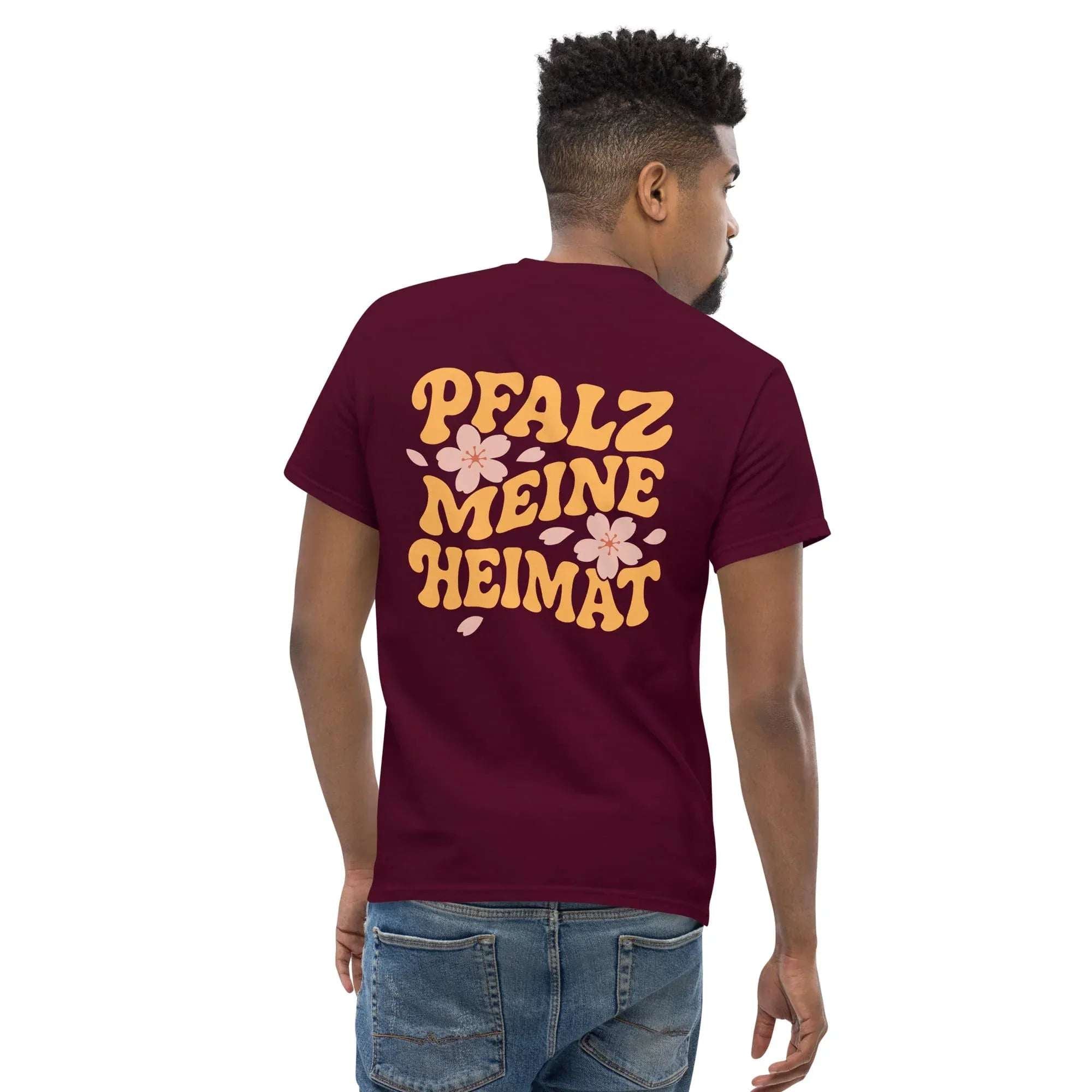 "Pfalz - Meine Heimat" Mandelblüten Shirt Unisex - Pfälzer Löwen