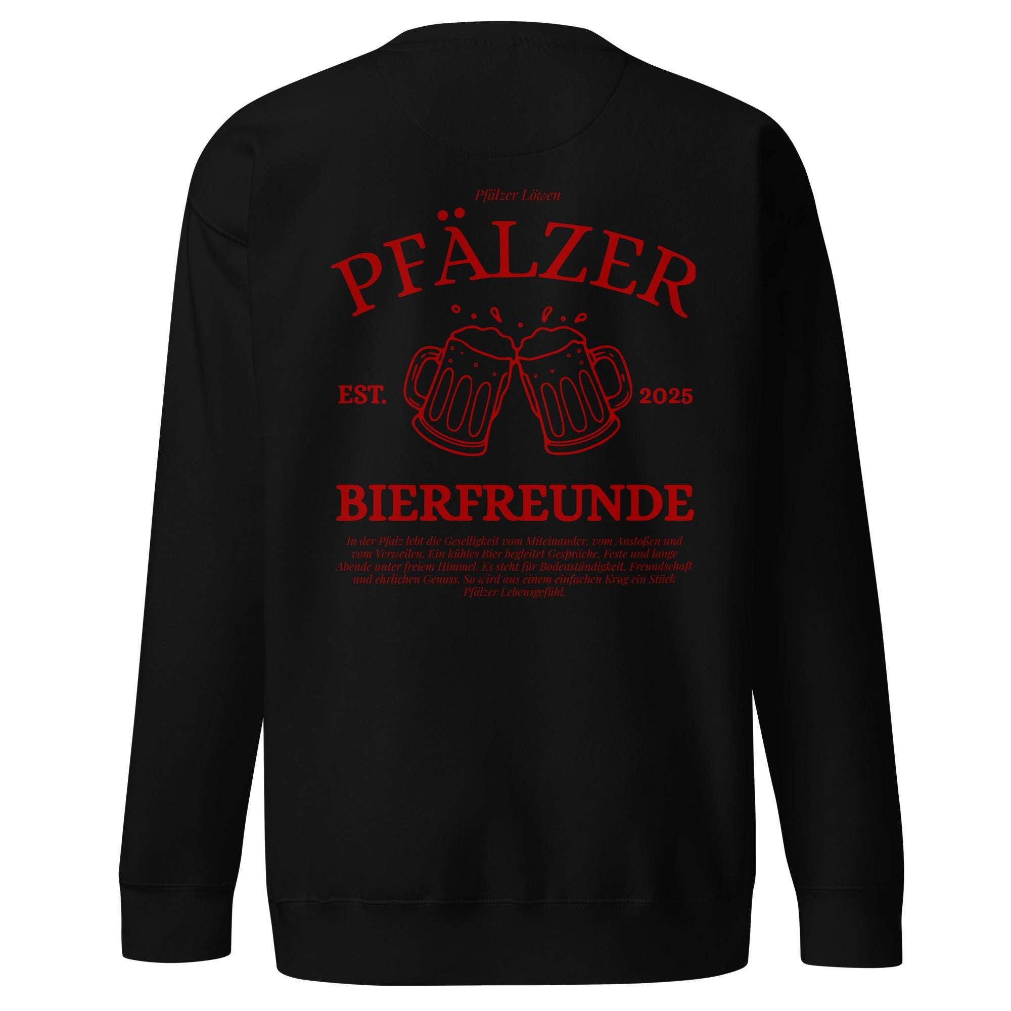 Pfälzer Bierfreunde Sweatshirt Unisex | Pfälzer Löwen | Kleidung für die Pfalz