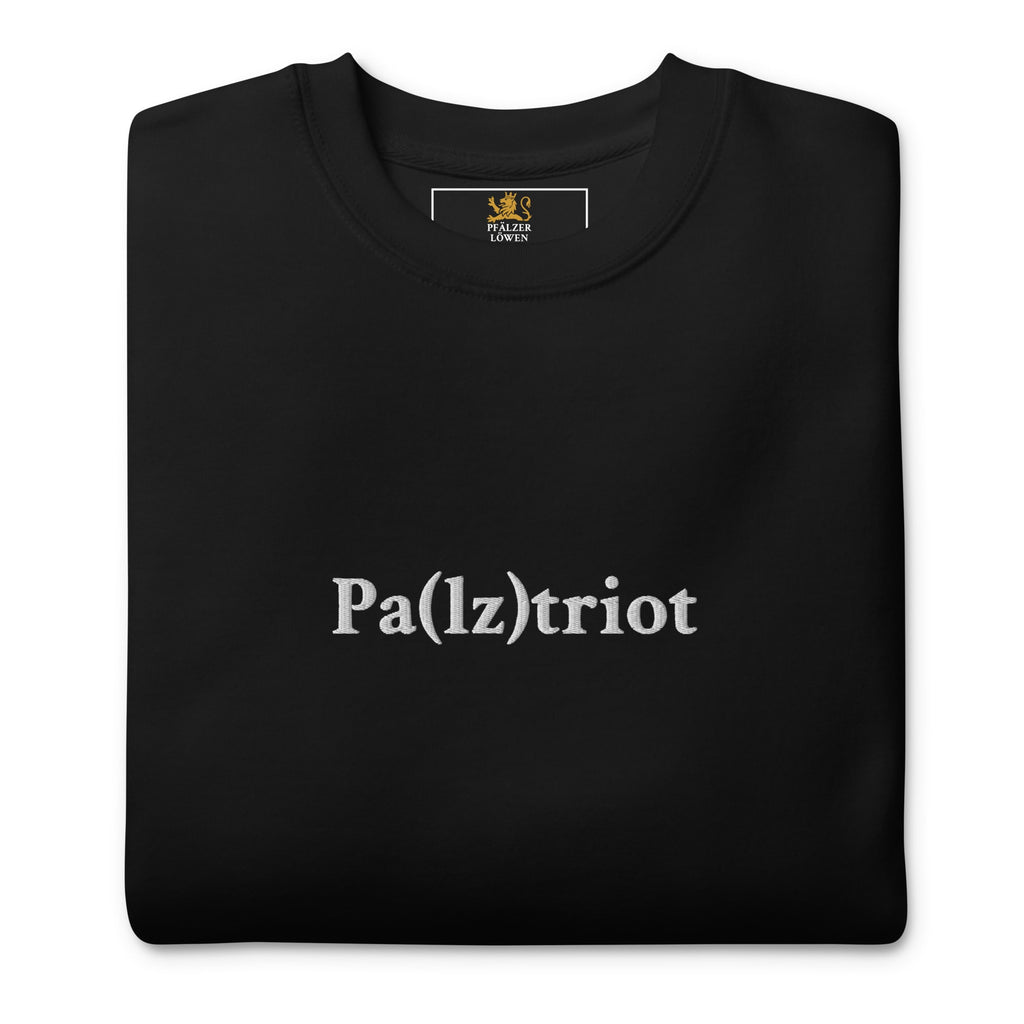 Gesticktes "Pa(lz)triot" Sweatshirt Unisex