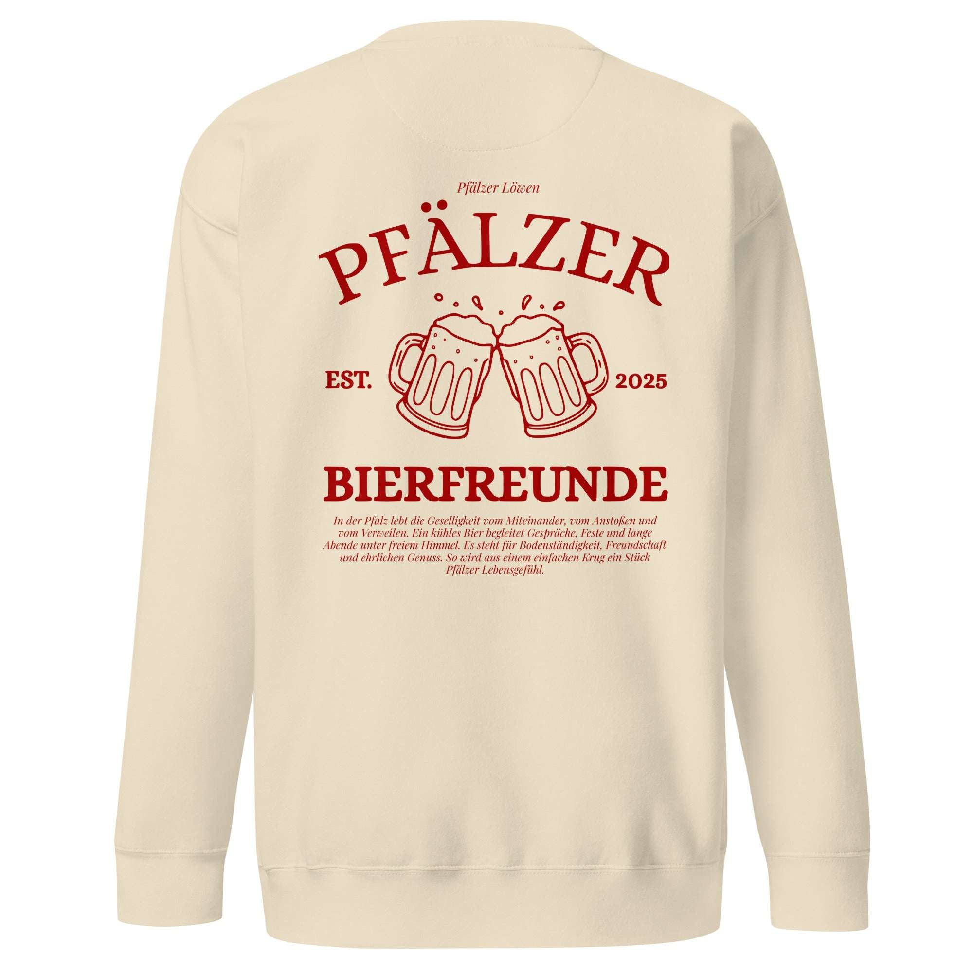 Pfälzer Bierfreunde Sweatshirt Unisex | Pfälzer Löwen | Kleidung für die Pfalz