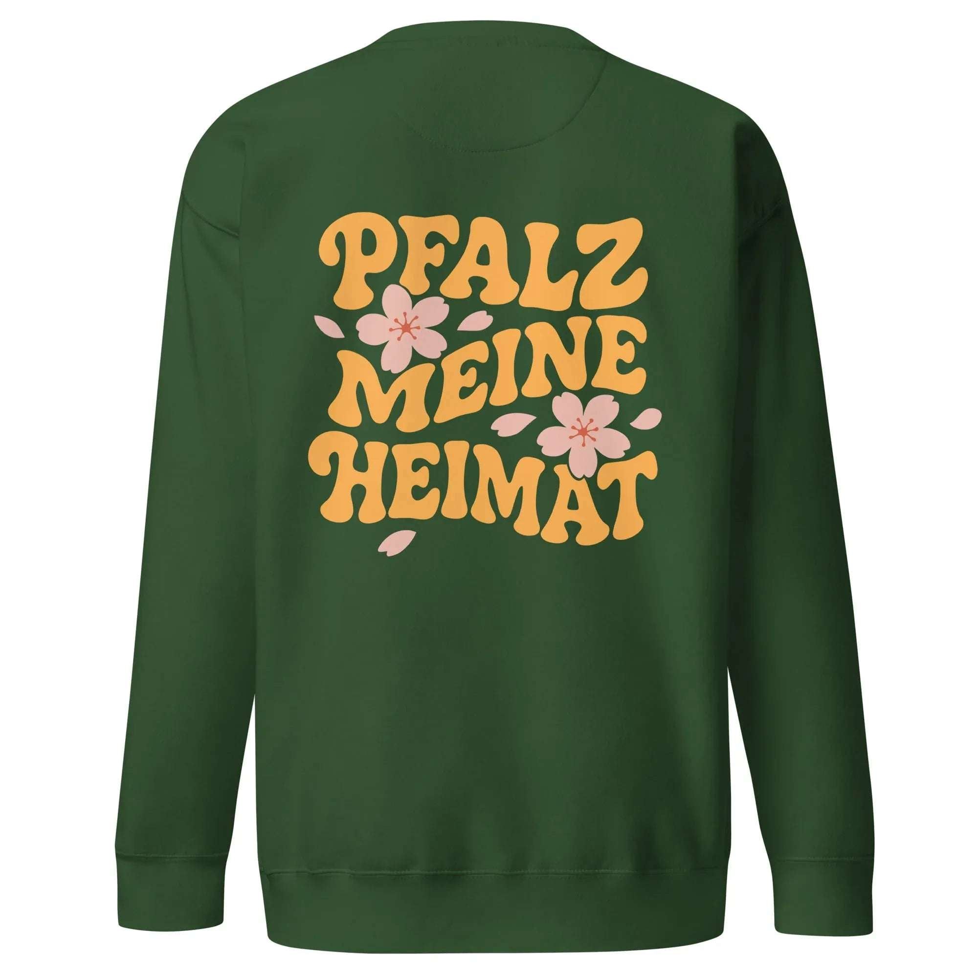 "Pfalz - Meine Heimat" Mandelblüten Sweatshirt Unisex - Pfälzer Löwen