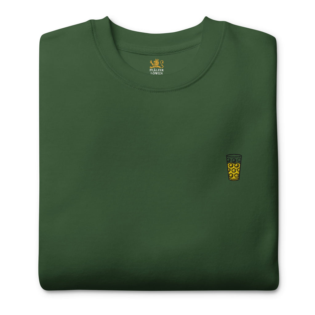 Gesticktes "Dubbeglas" Sweatshirt Unisex