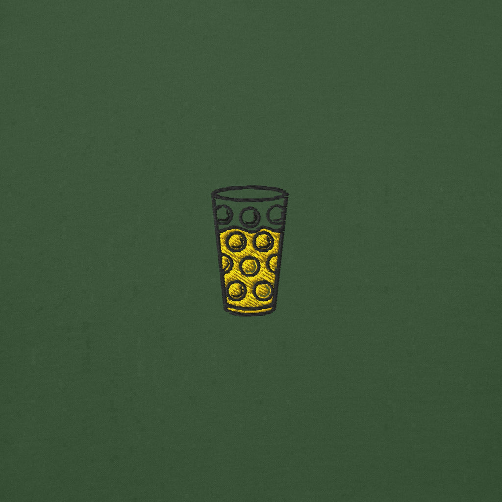 Gesticktes "Dubbeglas" Sweatshirt Unisex