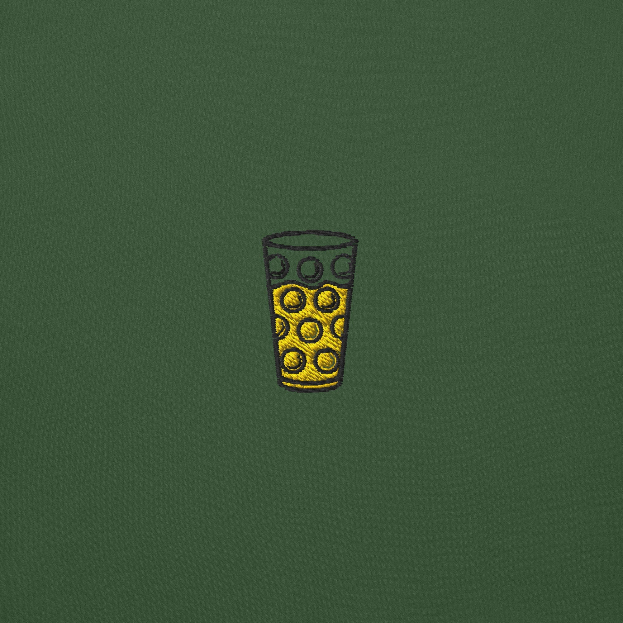 Gesticktes "Dubbeglas" Sweatshirt Unisex