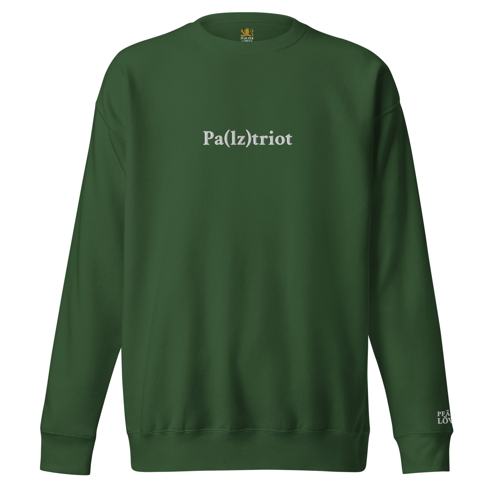 Gesticktes "Pa(lz)triot" Sweatshirt Unisex