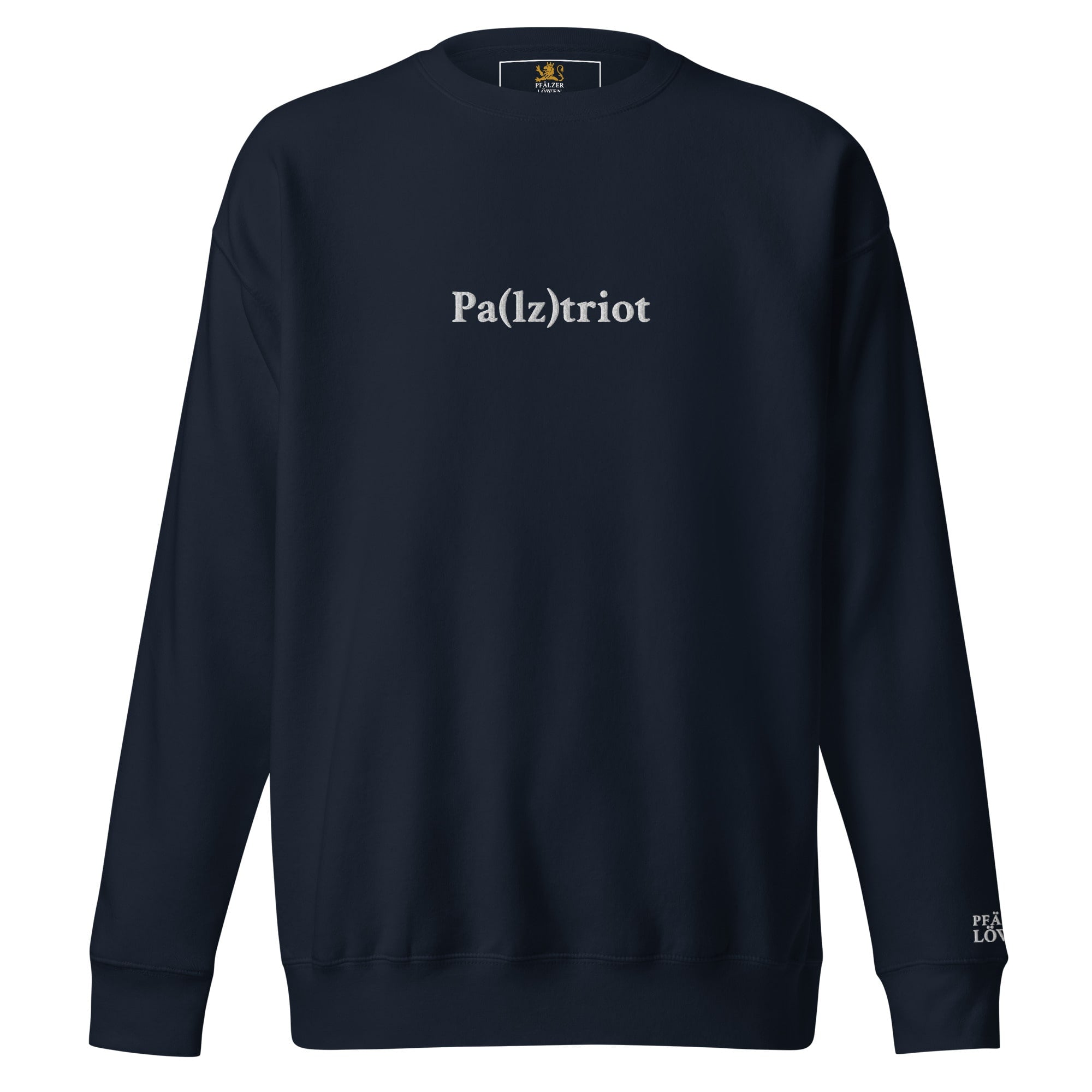 Gesticktes "Pa(lz)triot" Sweatshirt Unisex