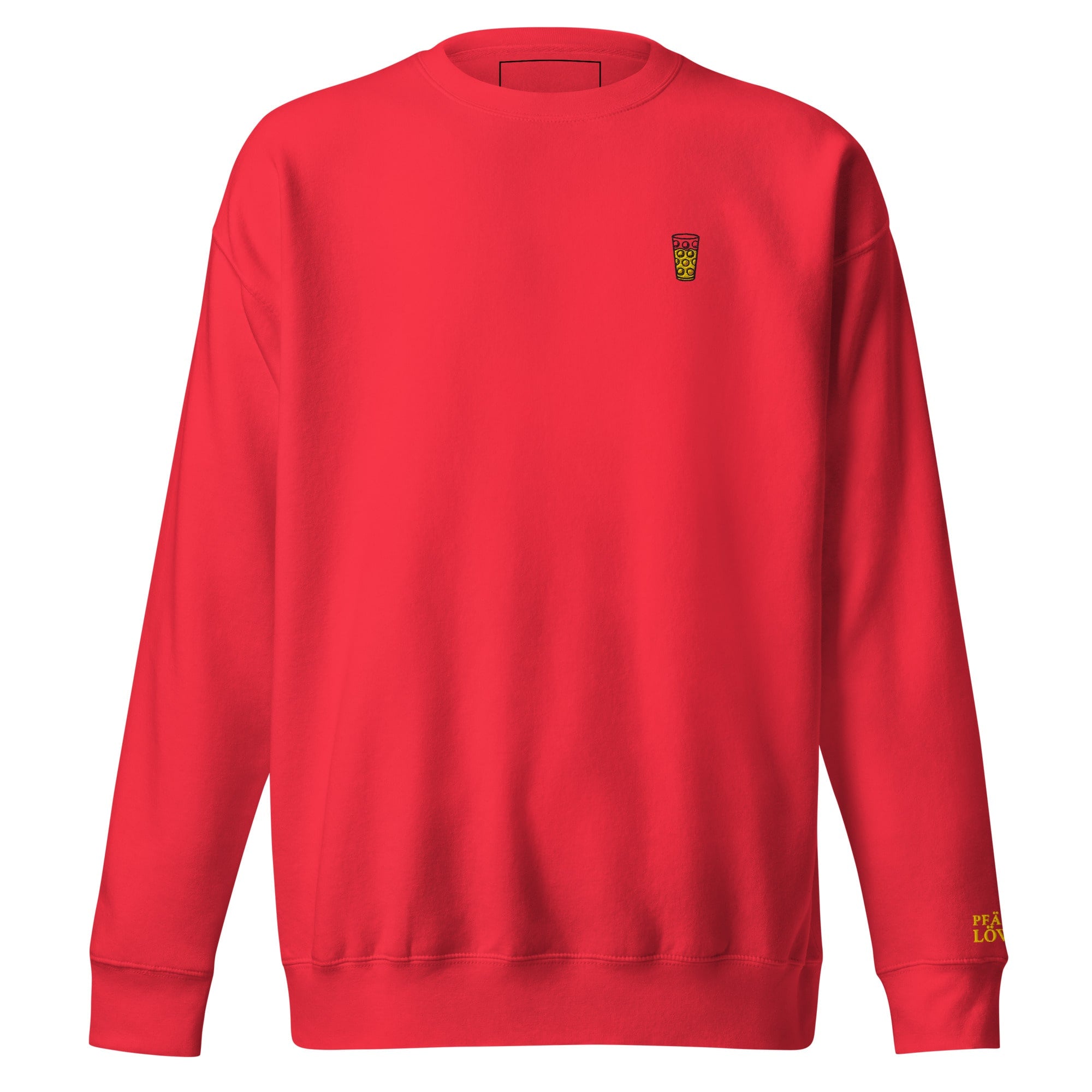 Gesticktes "Dubbeglas" Sweatshirt Unisex