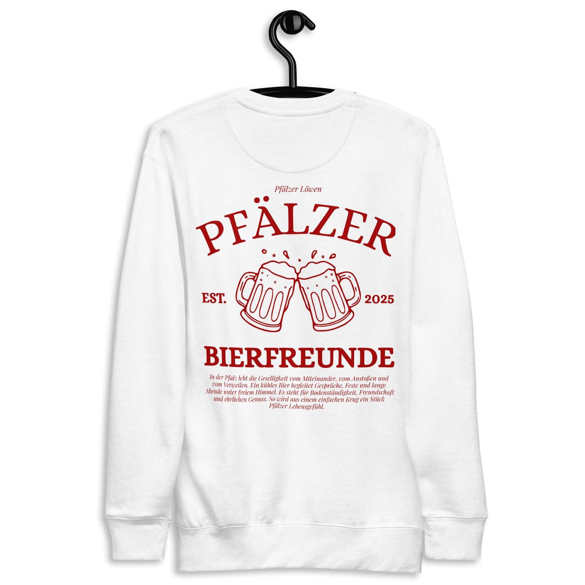 Pfälzer Bierfreunde Sweatshirt Unisex | Pfälzer Löwen | Kleidung für die Pfalz