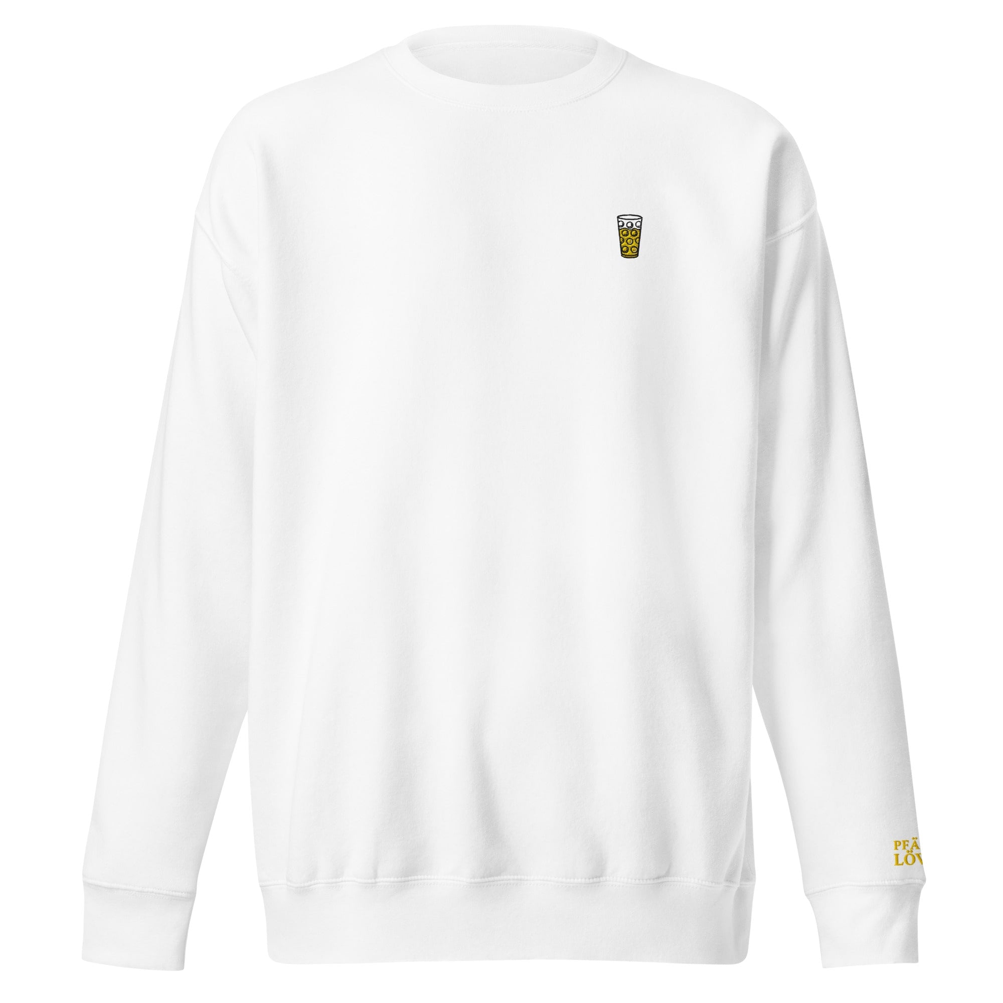 Gesticktes "Dubbeglas" Sweatshirt Unisex
