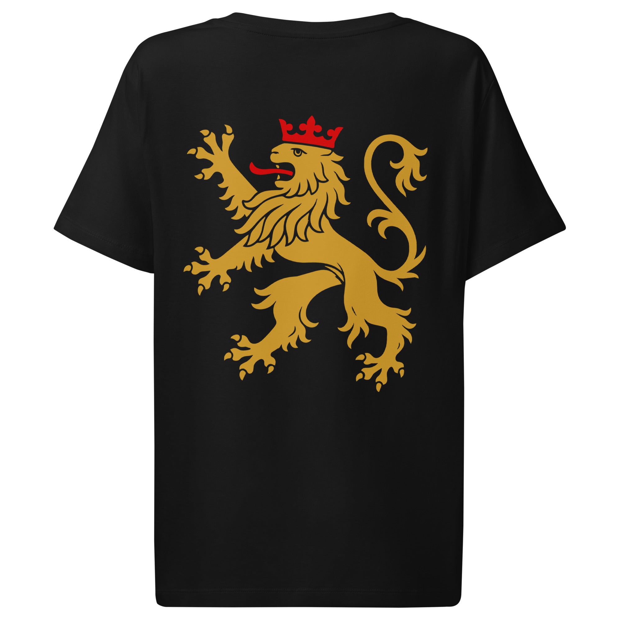 Pfälzer Löwe Backprint Bio-Shirt Damen Schwarz | Pfälzer Löwen Frauen