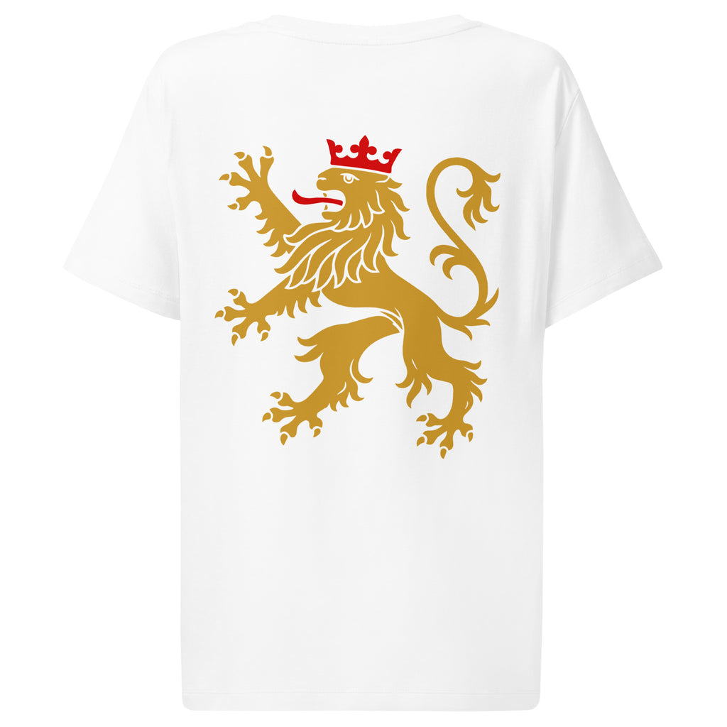 Pfälzer Löwe Backprint Bio-Shirt Damen Weiß | Pfälzer Löwen Frauen